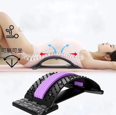 Uplift Picks Back Stretcher For Back Pain Relief Multi Level Spine Decompression Support Board purple