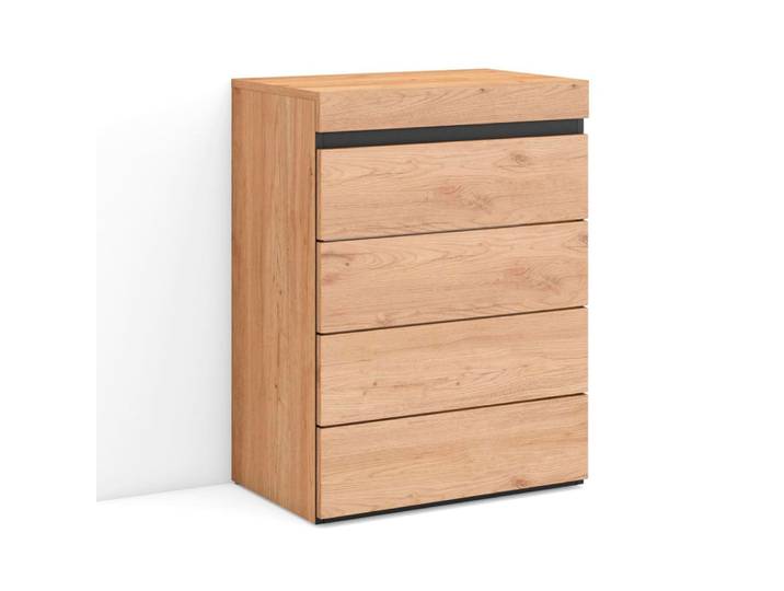 Commode effet bois de chêne 57x35x75cm