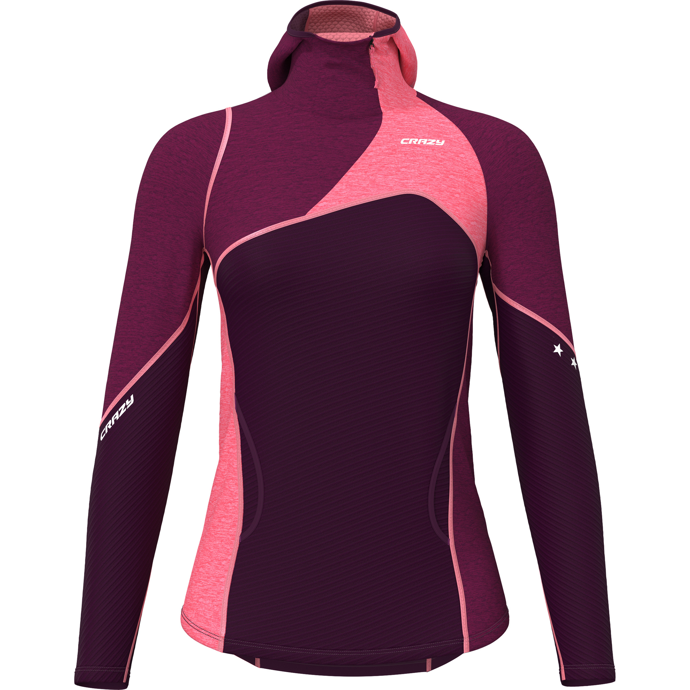 Crazy Electra Damen Hoodies lila Größe L Trekking Elastisch