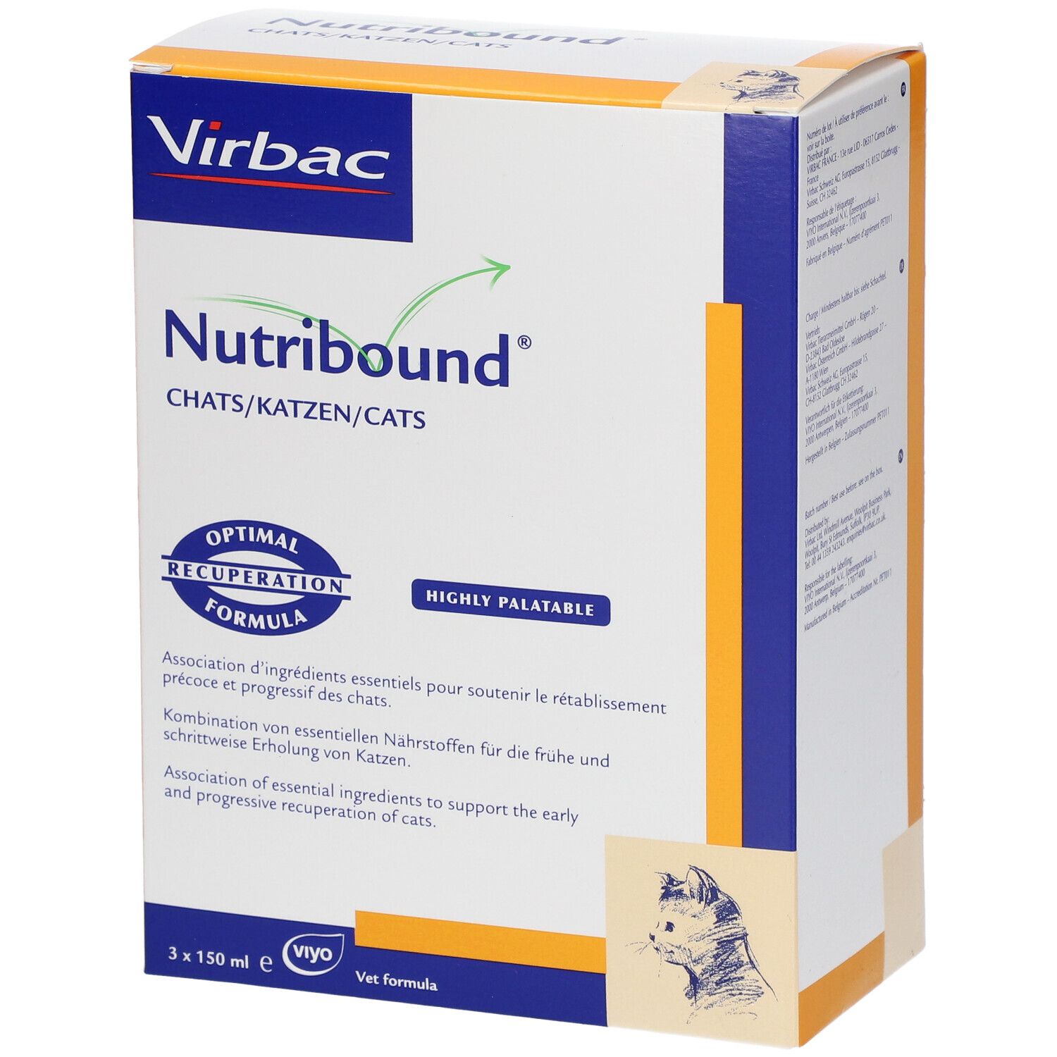 Nutribound Lösung f.Katzen 3x150 ml