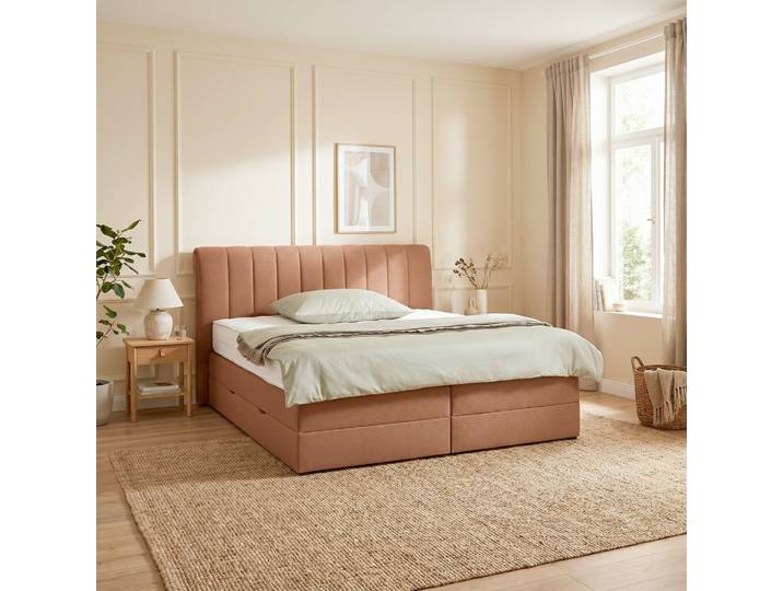 Boxspringbett 160/200 cm Rostfarben