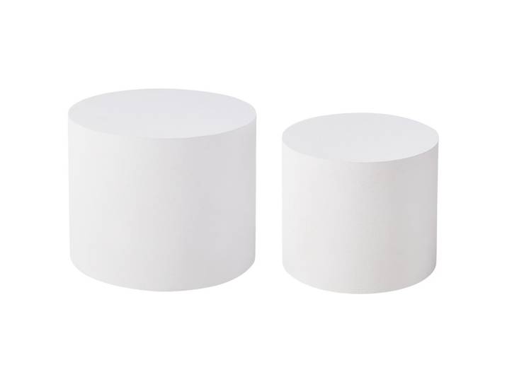 COUCHTISCH 2er Set Weiß Manti
