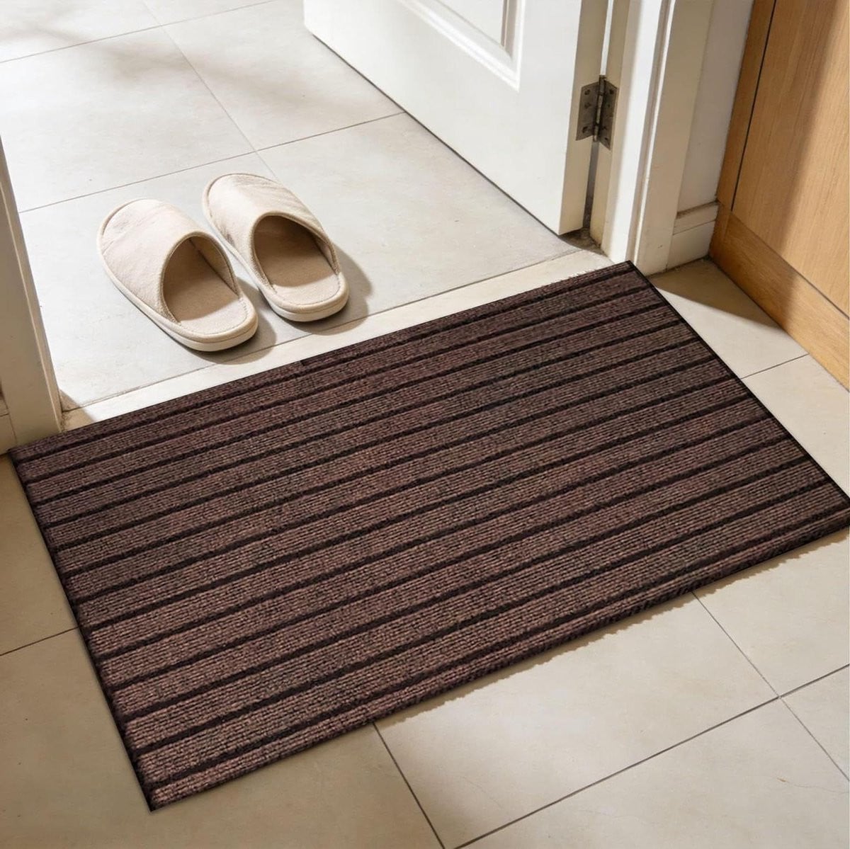 Bruine Entree Mat - Vuil Vangende en Absorberende Vloermat - 55 x 120 cm