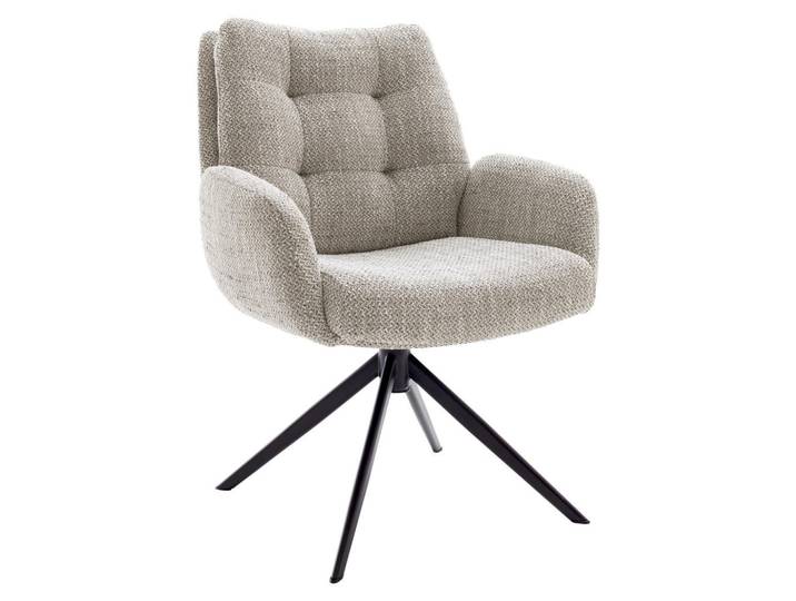 Novel Armlehnstuhl, Schwarz, Cappuccino, Metall, konisch, 72x95x77 cm, Stoffauswahl, Typenauswahl, Esszimmer, Stühle, Esszimmerstühle, Armlehnenstühle