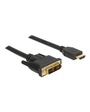 Delock Kabel DVI 18+1 Stecker> HDMI-A 2 m schwarz Digital/Display/Video 2 m HDMI (85584)