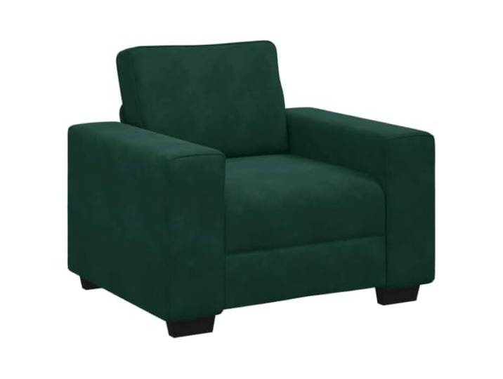 Todiikf Sessel Dunkelgrün Samt Polstersessel Relaxsessel 100x77x82 cm Bequemer Einzelsofa-Stuhl mit dicker Schaumstoffpolsterung für Wohnzimmer, Schlafzimmer und Empfangsbereich.
