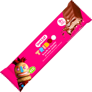 Smileat Triboo Bolacha Bio Wafer Chocolate 0% Açucar 40 gr