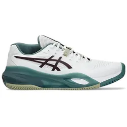 ASICS, Herren, Tennisschuhe, GEL-RESOLUTION X CLAY Weiss/Dunkel Aubergine Herren (45), Weiss