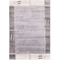 Teppich Khangri 140 x 200 cm Mischgewebe Grau