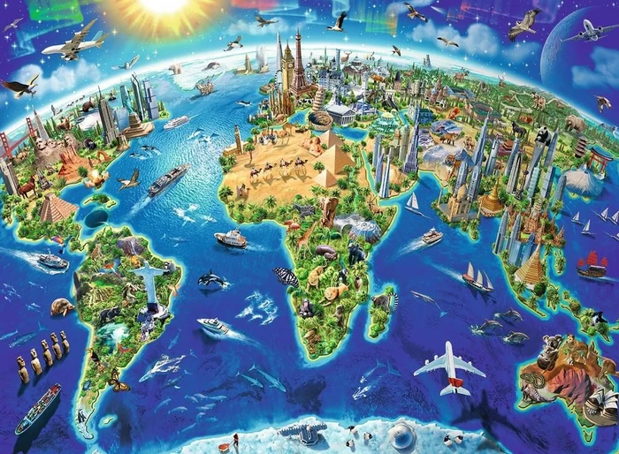 Ravensburger 127221 Große Weltkarte