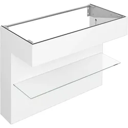 KEUCO Waschtischunterschrank „Edition 11 Art“ Weiß (Lack, seidenmatt), Weiß (Lack, seidenmatt), ohne Beleuchtung 1200 × 870 × 490 mm