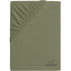 Spannbettlaken SANSIBAR Jersey (BL 180x200 cm) - grün - BL 180x200 cm