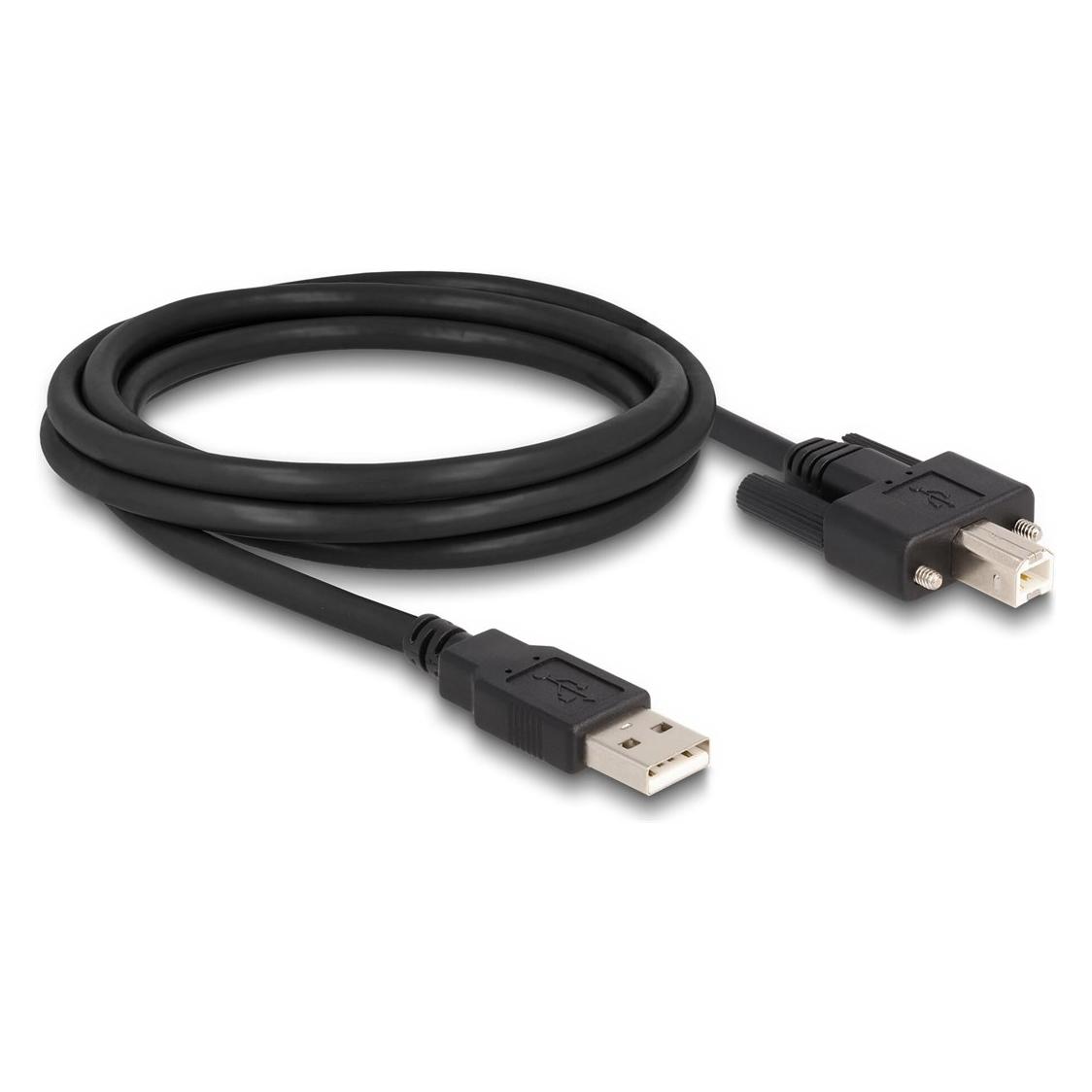 Delock USB 2.0-Kabel USB A - USB B 2 m (2 m, USB 2.0) (87201)