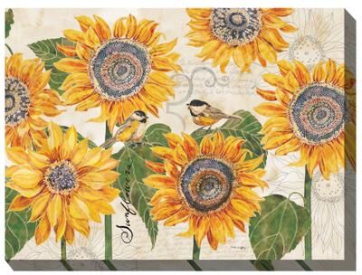 Sunbirds Outdoor Art by West of the Wind in Multi