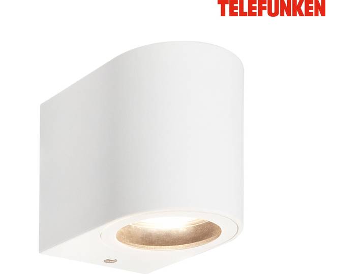 TELEFUNKEN - LED Wandlamp - 322906TF - IP44 - Verwisselbare lamp - 8 x 7 x 9 cm - Wit