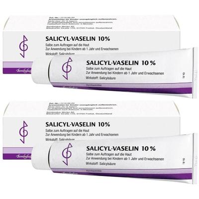 Salicyl Vaselin 10% Salbe 2x 2x100 ml