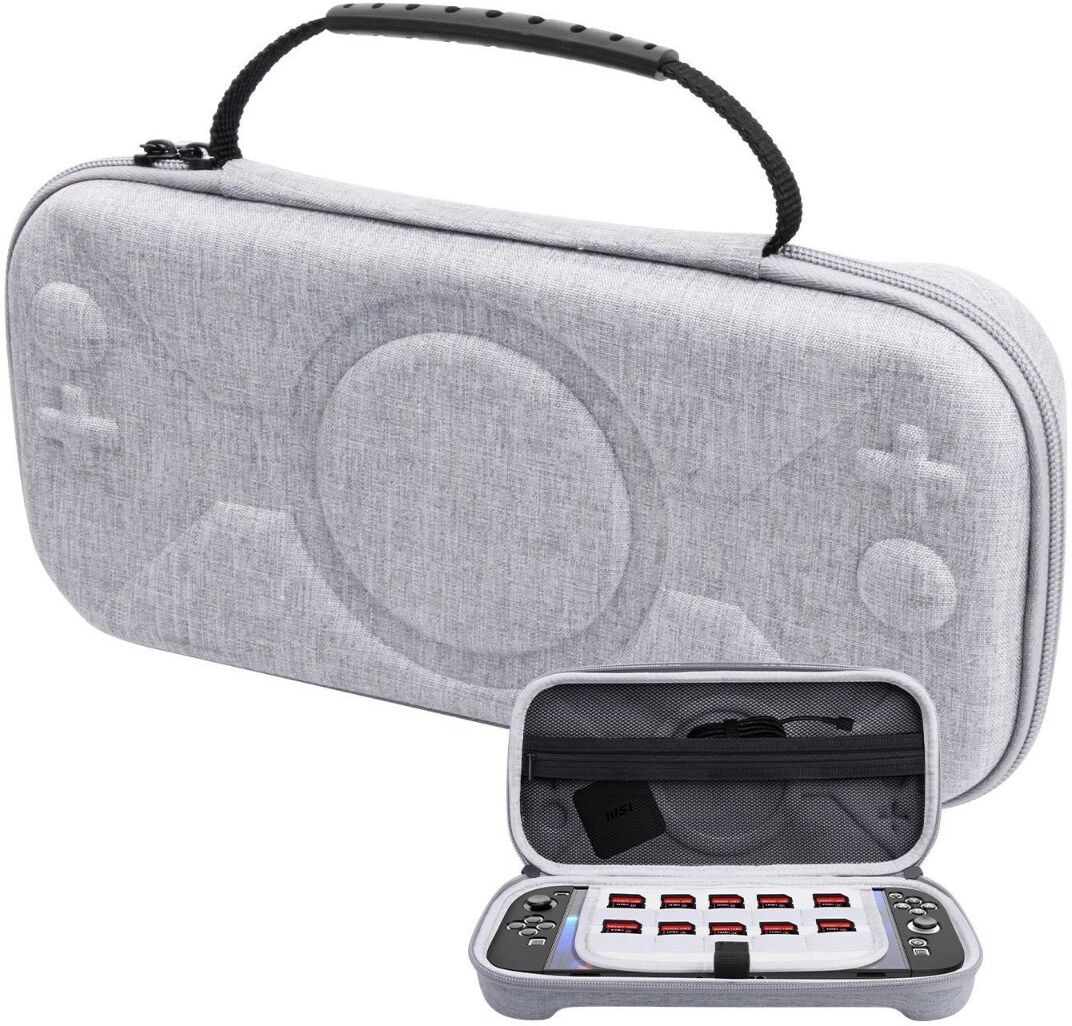 INF Tragetaschen-Set kompatibel mit Nintendo Switch 2 – EVA-Schutzhülle mit gehärtetem Glas, strukturiertes Handheld-Reisecase