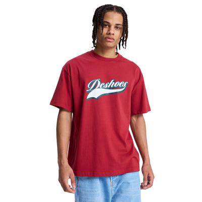 T-Shirt DC SHOES "DC Old Fashion", Herren, Gr. L, brick rot, Obermaterial: 75% Baumwolle, 25% Baumwolle., Shirts T-Shirt