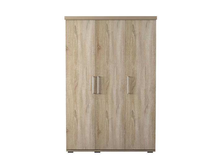 Armoire 3 portes 120x52x183 cm décor chêne - mike