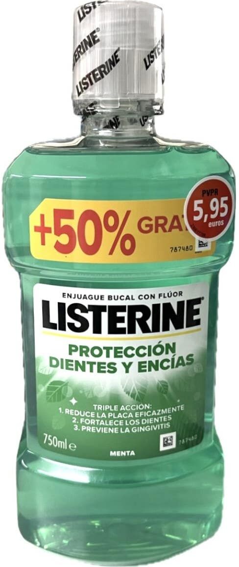 LISTERINE Protección Dientes y Encías Colutorio 750 ml
