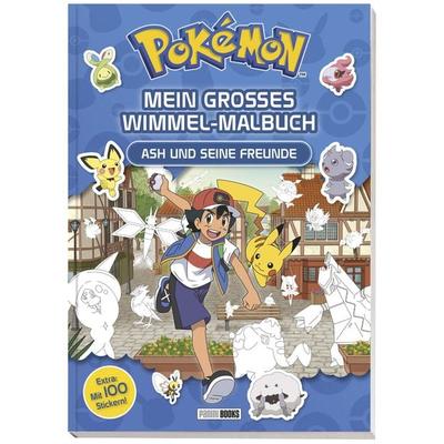 Pokémon: Mein großes Wimmel-Malbuch - Ash und seine Freunde, Taschenbuch von Pokémon, Panini, 978-3-8332-4365-3