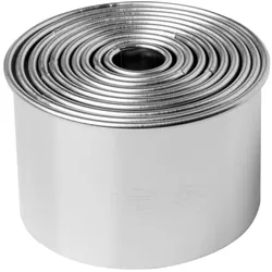 Ausstechform Kreis 10tlg. Edelstahl Silber