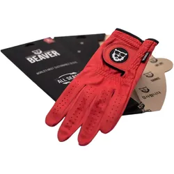 Beaver Golf Handschuh All Weather, rot