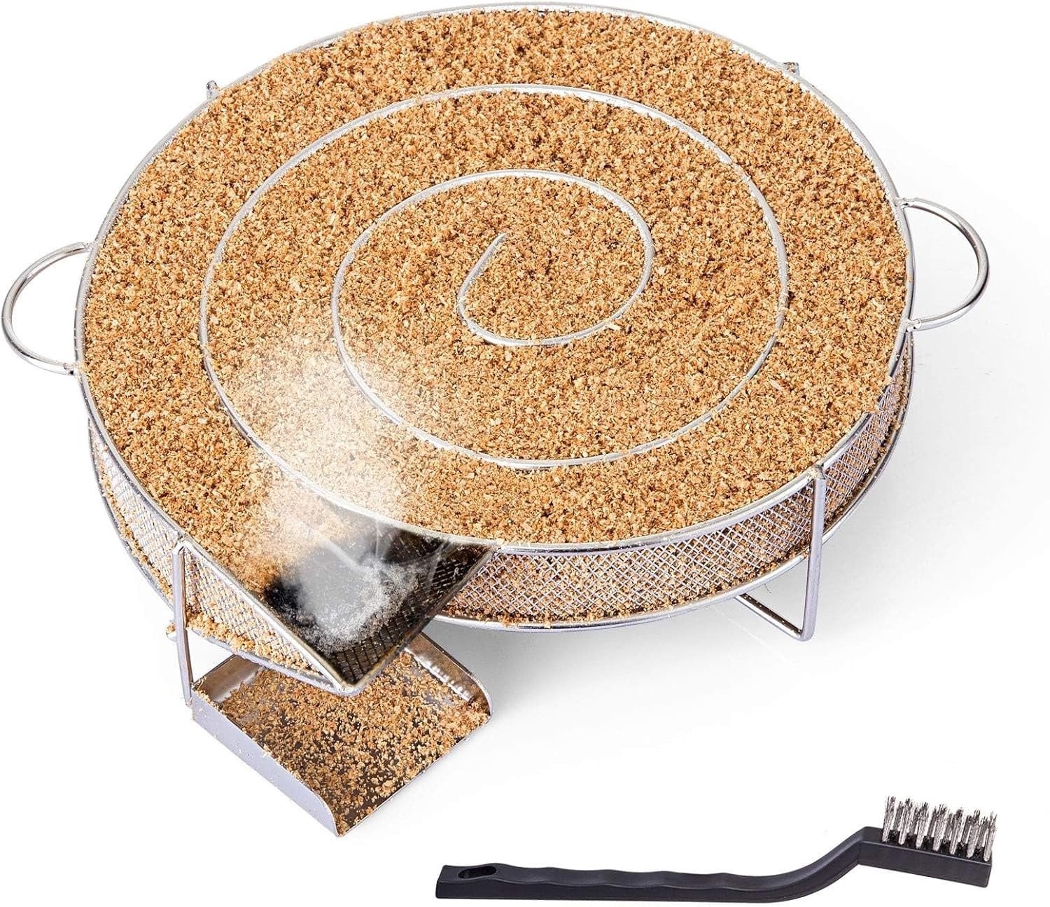 Ronde RVS Rookgenerator voor koud roken, ideaal voor BBQ, grill en smoker, diameter: 18 cm