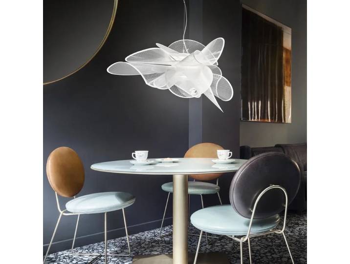 Moderne créatif acrylique fleur lustre salon Restaurant Table basse Bar pendentif LED lampes éclairage intérieur décoration