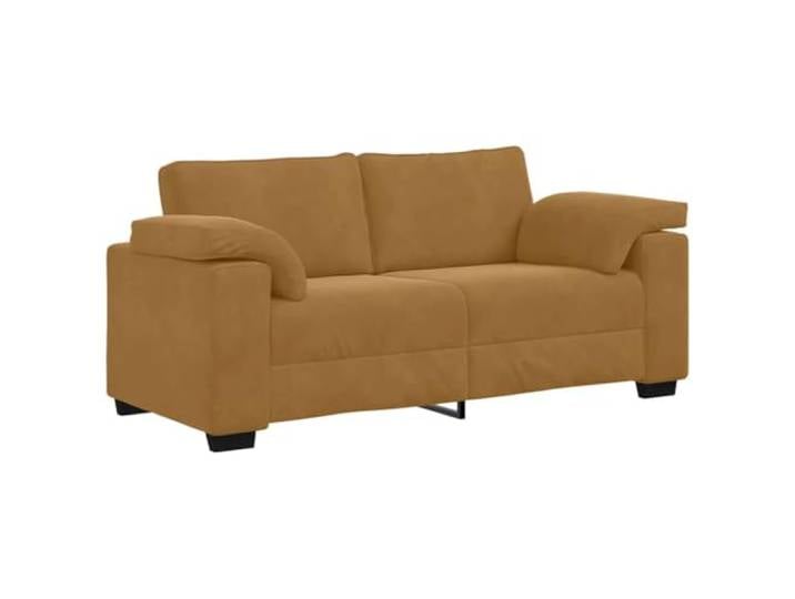 Makastle Zweisitzer Sofa Couch Braun 180x77x82 cm Samt