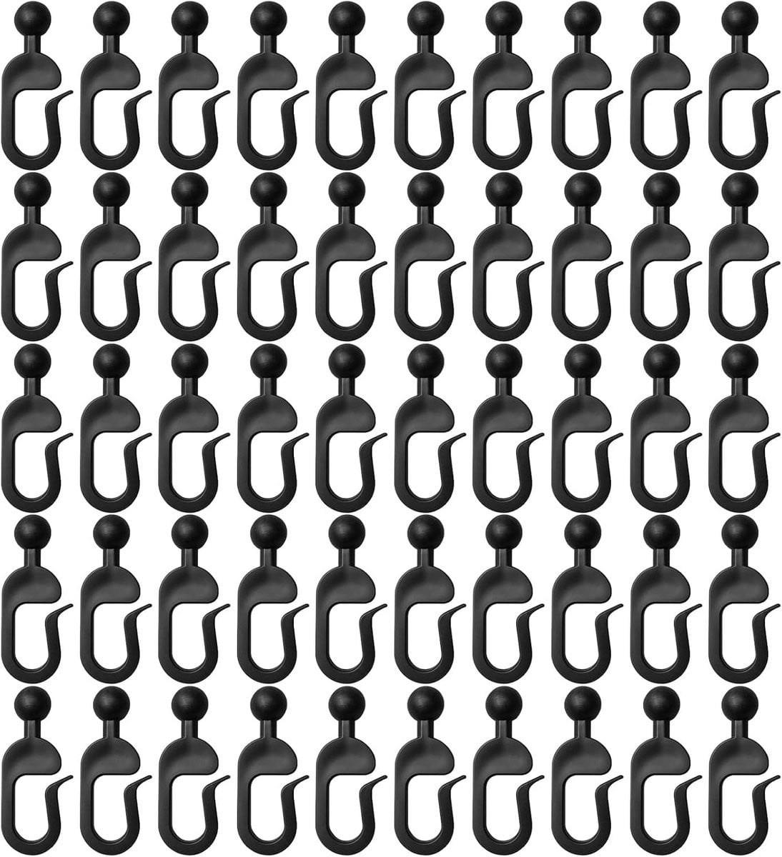 50 stuks Roestvrijstalen Luifelhaken Hangers voor Gordijnen en Decoratie