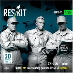 ResKit CH-54A Tarhe pilots Late in a standing position (1968 +) (scene 1) (3 pcs) (3D Printed)