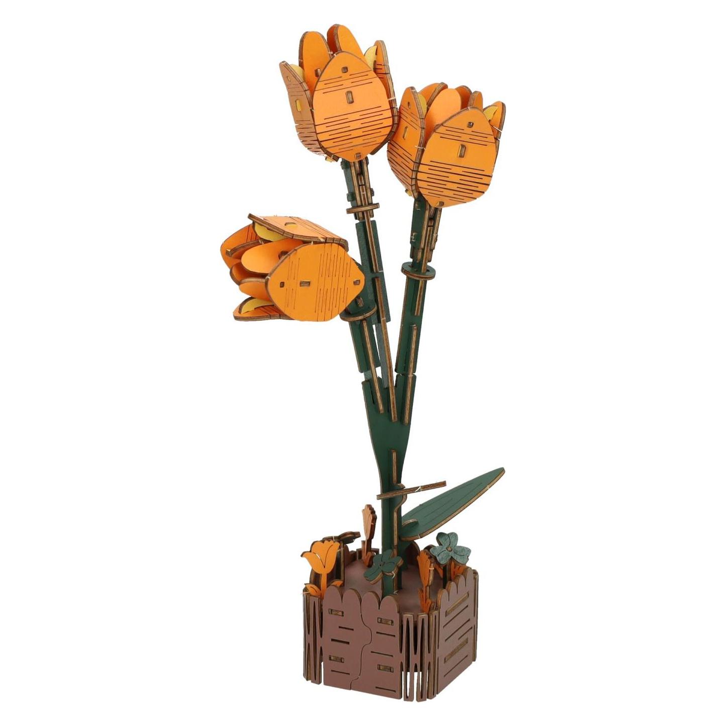 Lobbes Holz-3D-Bausatz Tulpen - 60-tlg. (62806697)