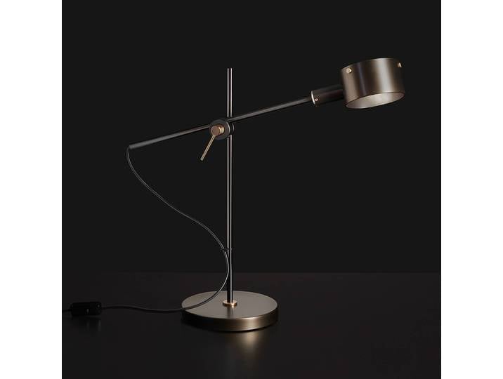 Oluce Designer Tischlampe G.O. 252, schwarz, für Wohn- / Esszimmer, Metall, Design, Tischlampe