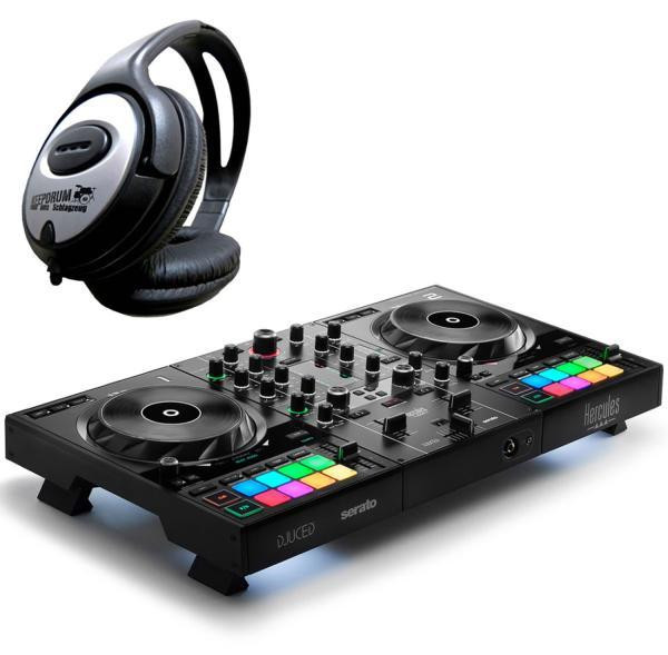 Hercules DJ Inpulse 500 controller met hoofdtelefoon