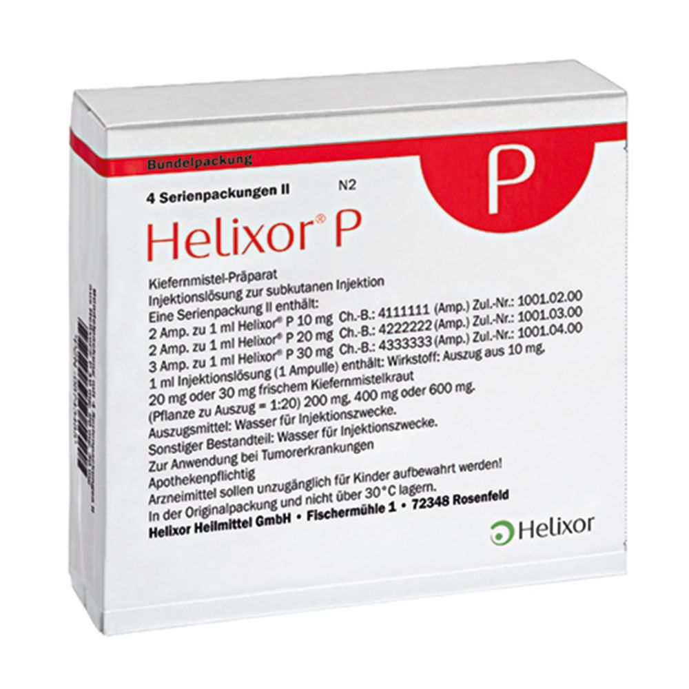 Helixor P Serienpackung II Ampullen 4x7 St