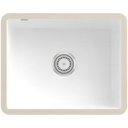 Villeroy und Boch Unterbauspüle 331001R1 mit Ablaufgarnitur und Handbetätigung, weiß