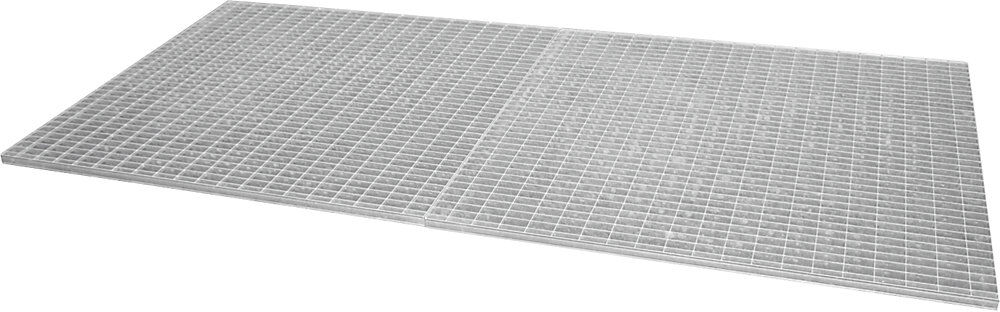 Gitterrost, für Auffangwanne für Tankcontainer, Edelstahl, LxBxH 2650 x 1300 x 435 mm eurokraft pro