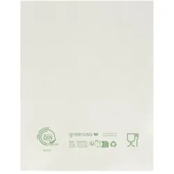 Greenuso MONOUSO - Flachbeutel Markt Home Compost "Classic" 23x30,5cm 12μm (3.000 Stück)