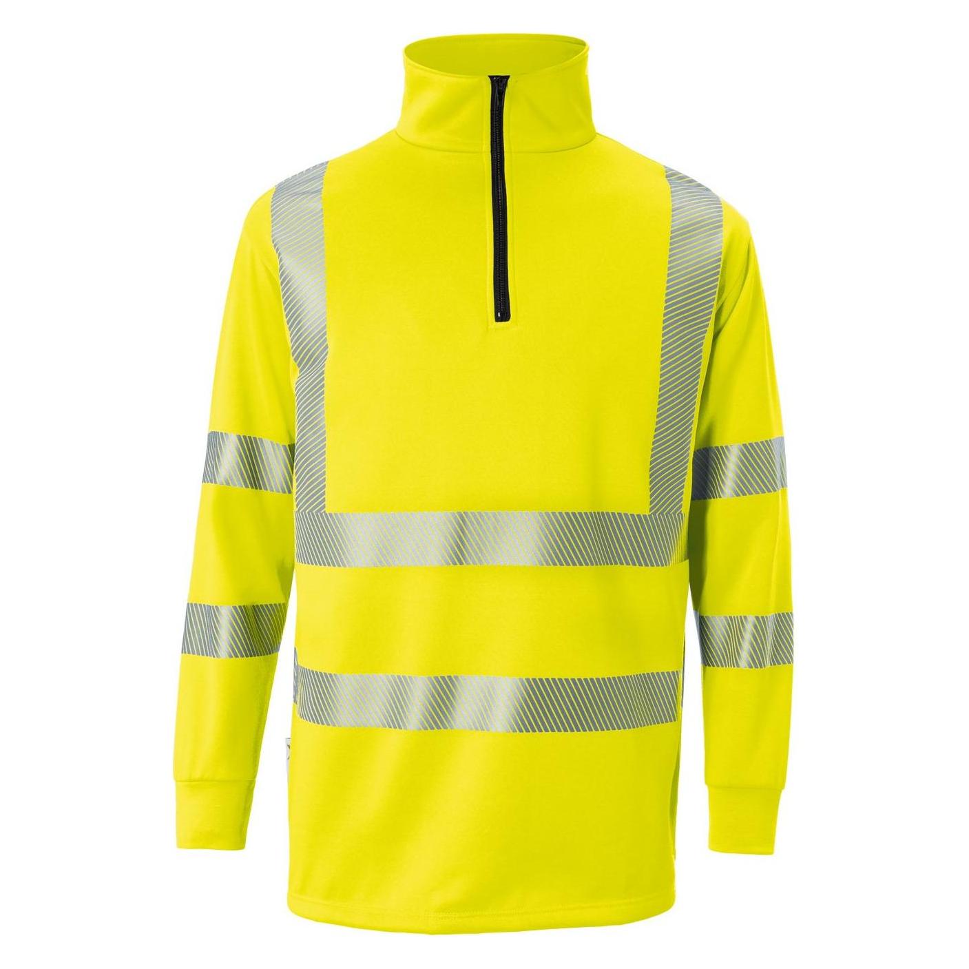 Kübler Reflectiq Zip-Sweatshirt Psa 2 Warngelb S (S) (210141)