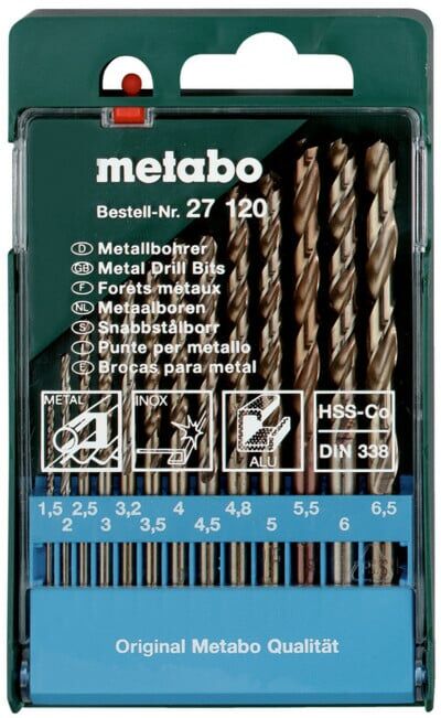 Coffret de forets HSS-Co, 13 pièces metabo (627120000)
