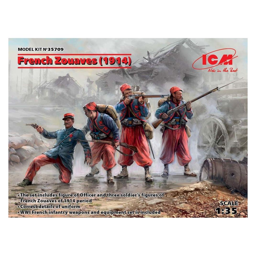 ICM French Zouaves (1914) (4 figures) (35709)