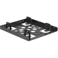 Aluminium Einbaurahmen 2 x 2.5" zu 3.5" schwarz