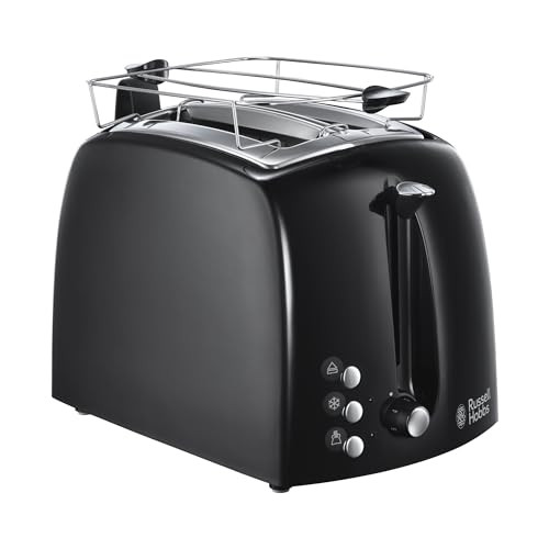 Russell Hobbs Textures Plus Broodrooster Zwart met kabelopslag