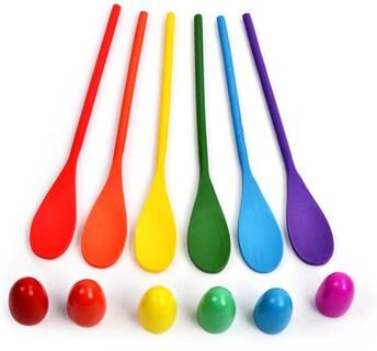Smart Shopping Spot Wooden Spoon Balance Training Toy Egg Race Game For Kids Outdoor Fun 1pc