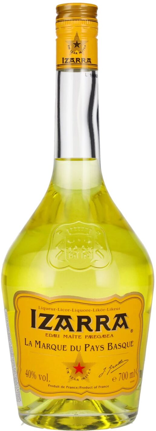 Izarra Liqueur Izarra LA MARQUE DU PAYS BASQUE Jaune Liqueur 40% Vol. 0,7l