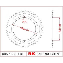 RK Kettenrad 4475 46 Zähne