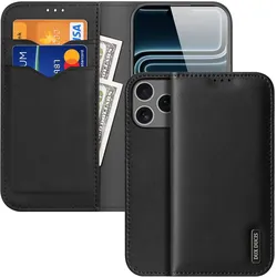 Dux Ducis iPhone 18 Pro Max / iPhone 17 Pro Max - HIVO Etui Tasche mit RFID-Schutz (Apple iPhone 17 Pro Max, Apple iPhone 18 Pro Max), Smartphone Hülle, Schwarz