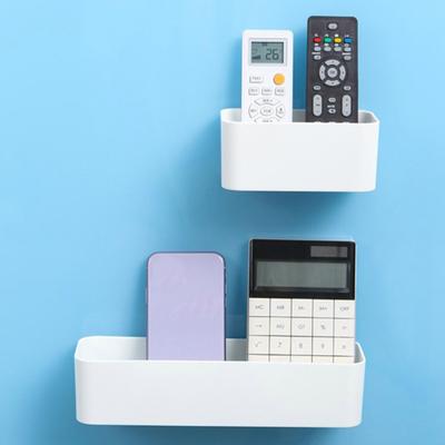 Discount Dollar Deals Wall Mounted Organizer Makeup Table Storage Box Shelf For Kitchen And Bathroom, Adhesive Hanger Drawer Organizer white S