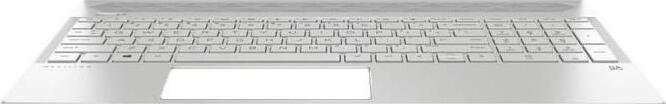 HP L40621-A41, Gehäuse-Unterteil+Tastatur, Belgisch, HP, Pavilion 15-cs